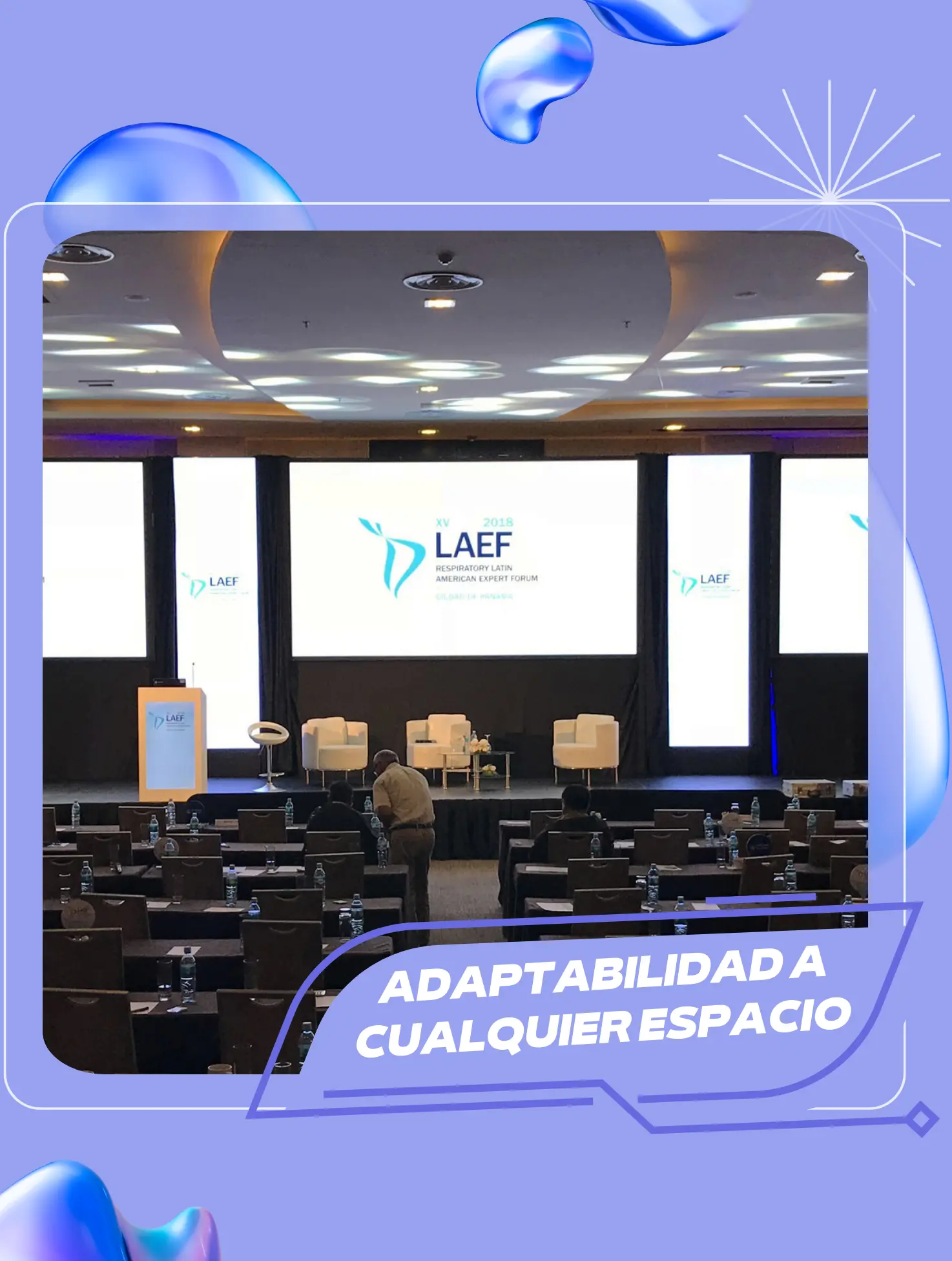 Pantalla LED gigante para eventos empresariales en Bogotá y alrededores