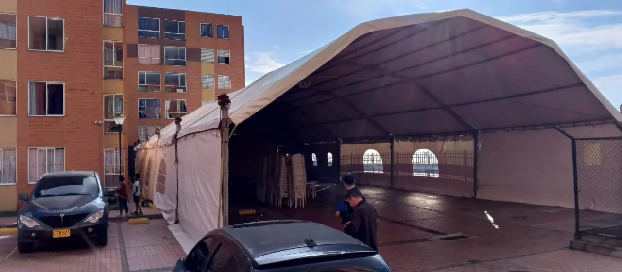 Estructura tipo pabellón en renta para eventos en zipaquirá