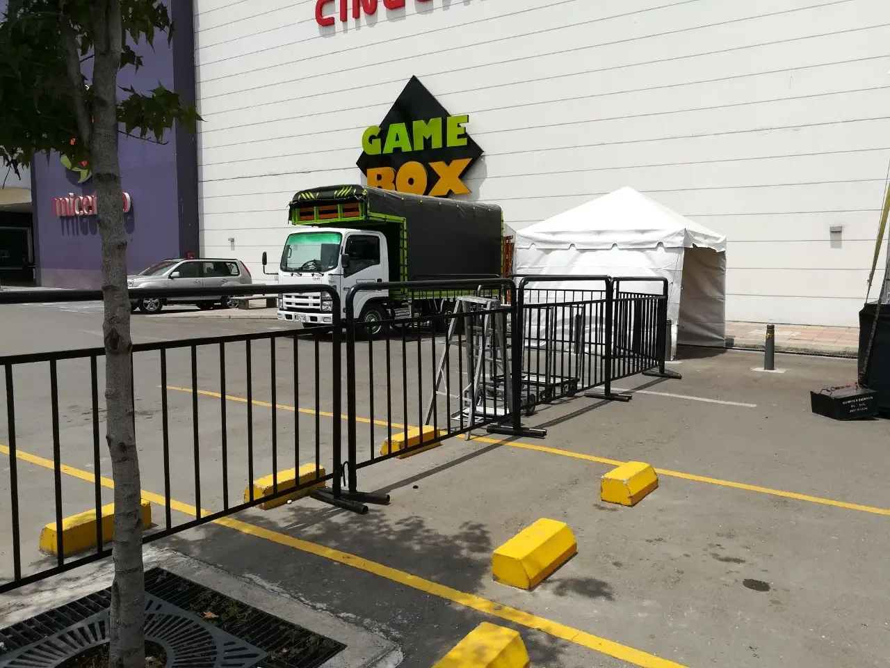 Instalación de vallas de contención para conciertos y ferias